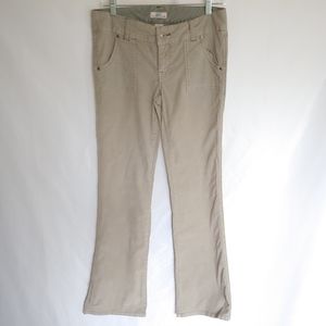 SO Light Green Boot Cut Flare Corduroy Pants